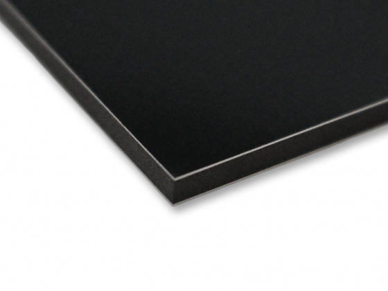Алюминиевая композитная панель 4 мм, черная 1500*4000 мм