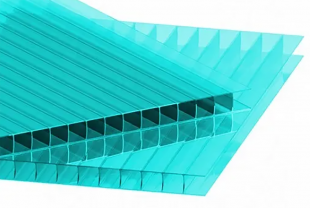 Сотовый поликарбонат IRROX 2100*6000 бирюза 6мм