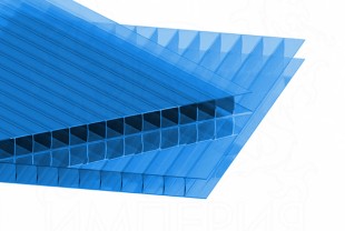 Сотовый поликарбонат IRROX толщина 4 мм, синий