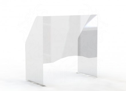 Экран защитный для маникюрного стола 600*600 мм (с окном 200*600) "WOW SHIELD"
