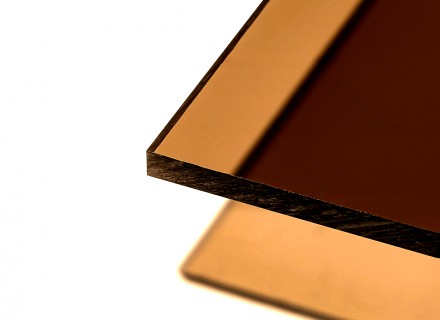 Монолитный поликарбонат Borrex "Оптимальный" толщина 3 мм, бронза йод