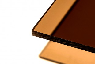 Монолитный поликарбонат Borrex "Оптимальный" толщина 10 мм, бронза йод