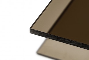 Монолитный поликарбонат Borrex "Оптимальный" толщина 10 мм, бронза серый