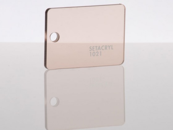 Литьевое оргстекло Setacryl, толщина 3 мм, светло коричневый прозрачный 1021