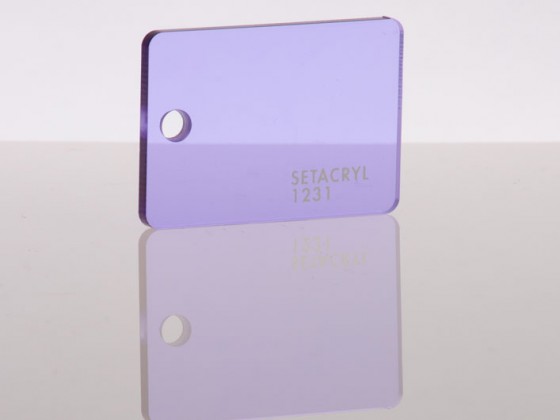 Литьевое оргстекло Setacryl, толщина 3 мм, фиолетовый прозрачный 1231