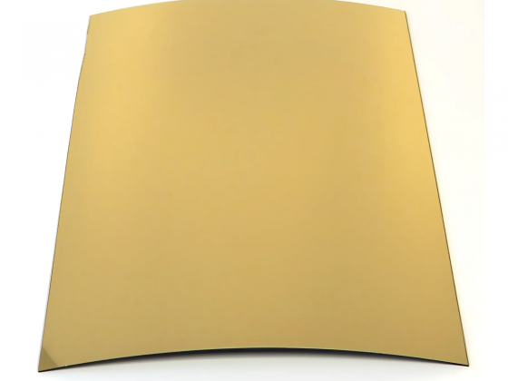 Ударопрочный полистирол зеркальный, золото-зеркало (глянец), 4 мм