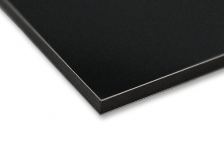 Алюминиевая композитная панель 4 мм, черная 1500*4000 мм