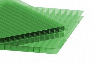Сотовый поликарбонат IRROX толщина 16 мм, зеленый