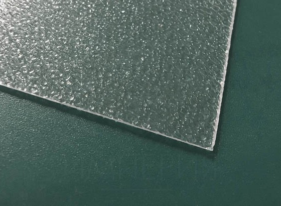 Монолитный поликарбонат с текстурой "Шагрень" толщина 2 мм, прозрачный