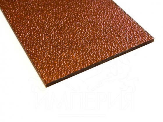 Монолитный поликарбонат с текстурой "Шагрень" толщина 5 мм, прозрачный