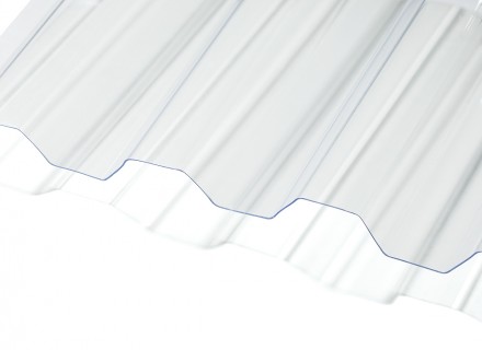 Профилированный поликарбонат Borrex толщина 0,8 мм, бесцветный